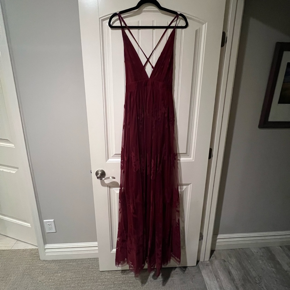 Maroon Maxi Dress